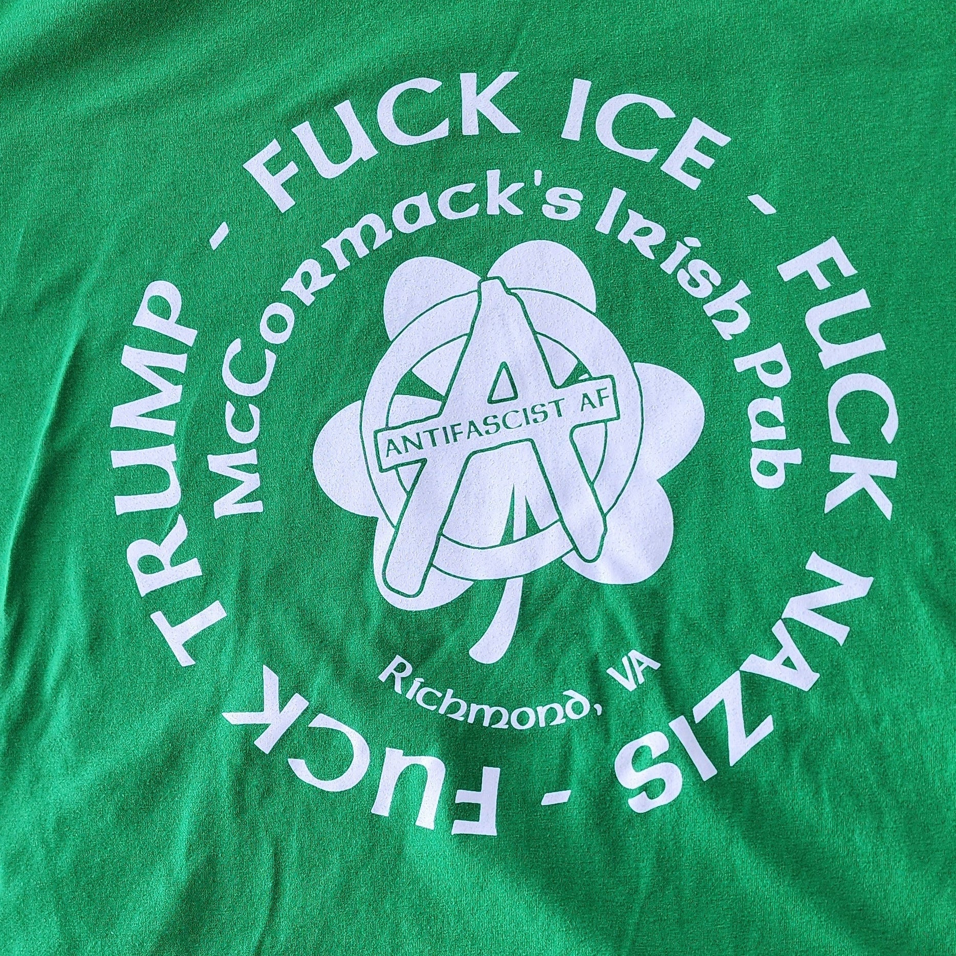 Mccormack's green t shirt